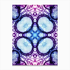 Abstract Pattern Purple Glow Canvas Print