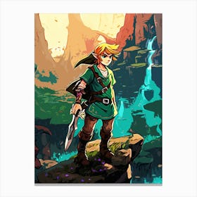 Link To Zelda Canvas Print