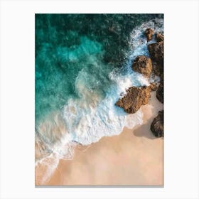 Aerial View Of A Beach 125 Canvas Print