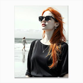 Redhead Girl Canvas Print