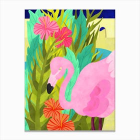 Flamingo Oasis 1 Canvas Print