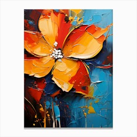 Abstract Flower Painting 6 Canvas Print