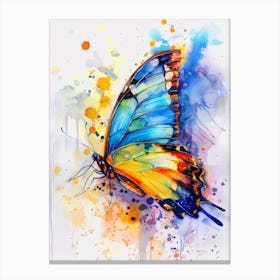 Butterfly Colourful Watercolour 3 Canvas Print