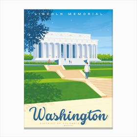 Washington Dc Lincoln Memorial United States Canvas Print