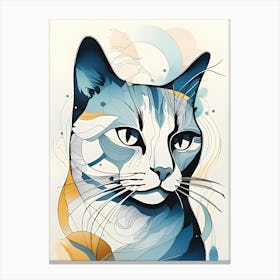 Cat Portrait Canvas Print