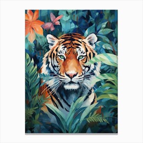 Tiger In The Jungle 11 Canvas Print