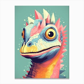 Colourful Dinosaur Citipati 3 Canvas Print