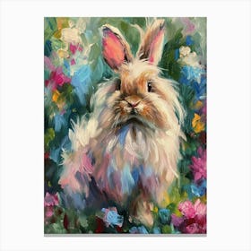English Angora Rabbit Painting 4 Canvas Print
