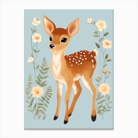 Baby Animal Illustration  Deer 1 Canvas Print
