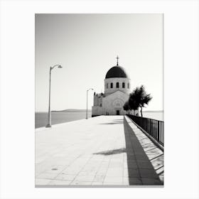 Zadar, Croatia, Black And White Old Photo 3 Canvas Print