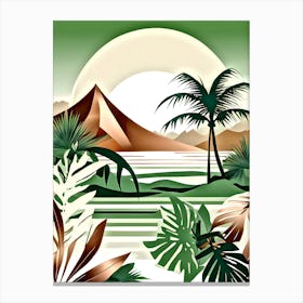 Tropical Landscape 3 Canvas Print