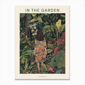 In The Garden Poster Kew Gardens England 10 Canvas Print