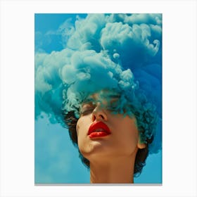 Blue Smoke 5 Canvas Print