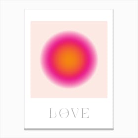Love Aura Print Canvas Print