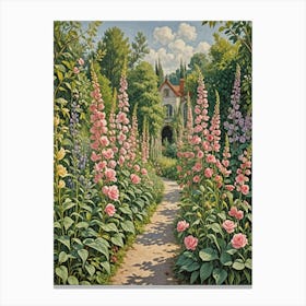 Foxglove Garden Canvas Print