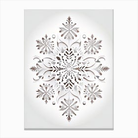Beauty, Snowflakes, Marker Art 2 Canvas Print