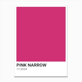 Pink Narrow Canvas Print