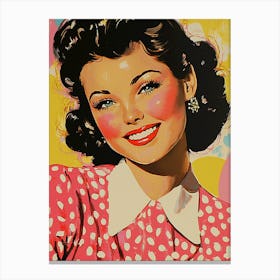 Pin Up Girl Canvas Print