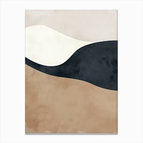 Subtle Sandscapes Minimalist Style Canvas Print