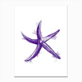 Purple Starfish Canvas Print