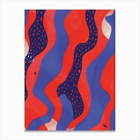 Abstract Wavy Pattern 14 Canvas Print