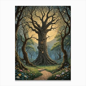 Moonlit Tree Canvas Print