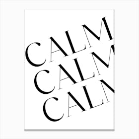 Calm Calm Canvas Print