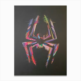 Spiderman logo glitch Canvas Print