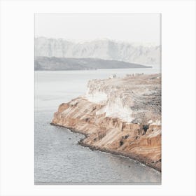 Santorini, Coastal Textures 2 Canvas Print