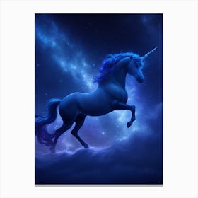 Unicorn In The Sky 4 Canvas Print