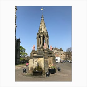 Bruce fountain , Falkland Canvas Print