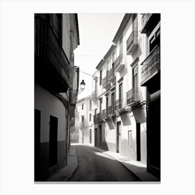 Granada, Spain, Black And White Photography 2 Canvas Print