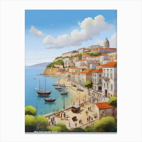 Lisbon, Portugal, Atlantic Ocean. Canvas Print