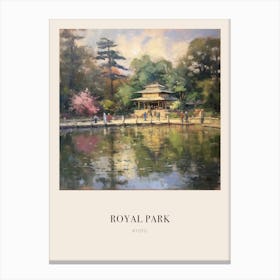 Royal Park Kyoto Vintage Cezanne Inspired Poster Canvas Print