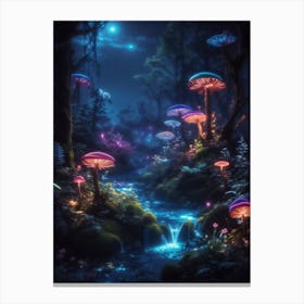 Mushroom Forest 1 Canvas Print