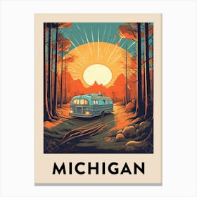 Vintage Travel Poster Michigan 3 Canvas Print
