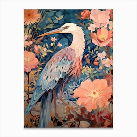 Great Blue Heron 5 Detailed Bird Painting Canvas Print