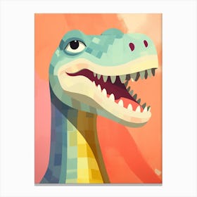 Colourful Dinosaur Baryonyx 4 Canvas Print