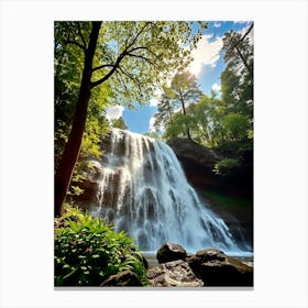 Waterfall In The Forest 7 Canvas Print