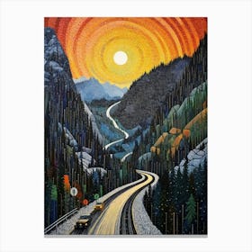 Snoqualmie Pass Retro Pop Art 26 Canvas Print