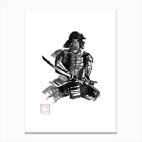 Samurai In Armr Canvas Print