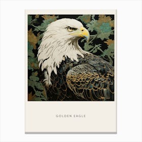 Ohara Koson Inspired Bird Painting Golden Eagle 3 Poster Canvas Print