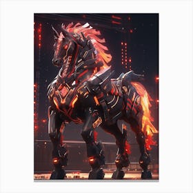 Futuristic Horse Canvas Print