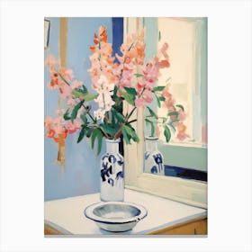 A Vase With Snapdragon, Flower Bouquet 3 Canvas Print