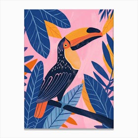 Toucan With Foliage Canvas Print