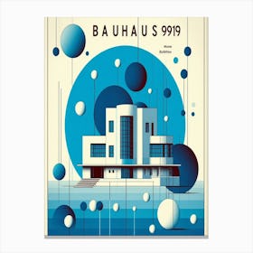 Bauhaus modern art print Canvas Print