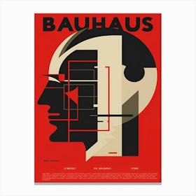 Bauhaus geometric poster 2 Canvas Print