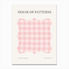 Checkered Pattern Poster 7 Canvas Print