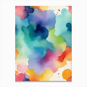 Watercolor Splatters 3 Canvas Print