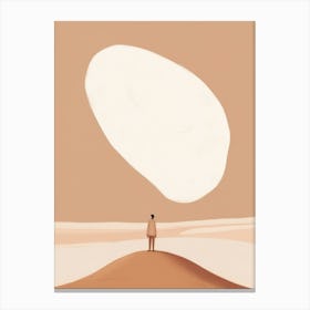 Man In The Desert Canvas Print